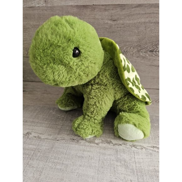 Noah Ark Animal Workshop Tellie The Turtle Green Plush Sitting Stuffed Toy 8" - Picture 1 of 10